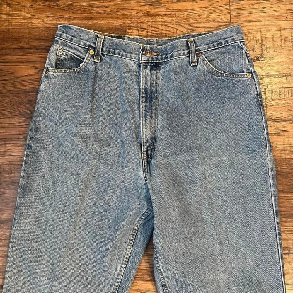 Vintage‎ 80s Blue Levis Orange Tab Women 34 High Waisted Tapered Leg Denim Jeans - Picture 2 of 8